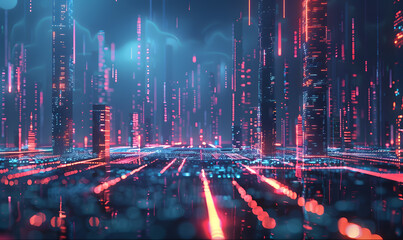 Fototapeta premium graphic backgrounds related to technology, communication, and the internet