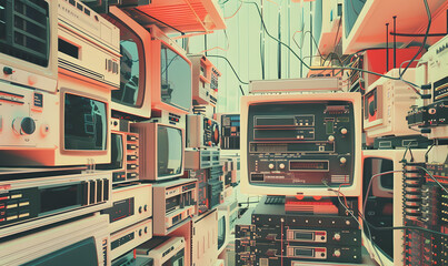 graphic backgrounds related to technology, communication, and the internet