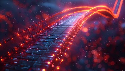 Blockchain Compliance Network: Bridging the Digital Divide, digital bridge constructed from blockchain blocks,