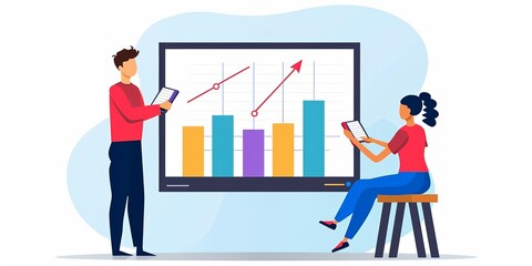 Accountant presenting a financial wellness seminar, with interactive presentation and audience engagement, promoting financial literacy