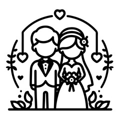 결혼식 부부 웨딩커플 ( wedding couple )