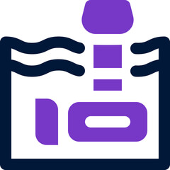 Obraz premium tidal power icon. vector dual tone icon for your website, mobile, presentation, and logo design.