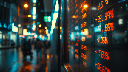 Close-up wall full of numbers