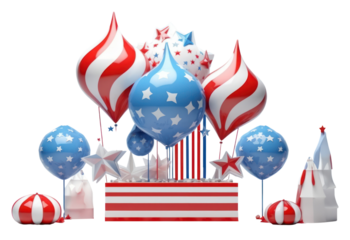 PNG 4th of july celebration balloon independence patriotism.