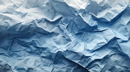 Obraz premium Abstract Blue Crumpled Paper Texture