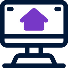 home page icon. vector dual tone icon for your website, mobile, presentation, and logo design.