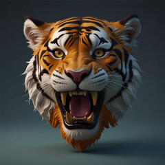 Obraz premium head of tiger