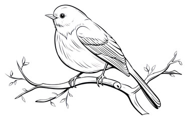 PNG Bird outline sketch drawing animal illustrated. © Rawpixel.com