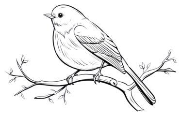 PNG Bird outline sketch drawing animal illustrated.