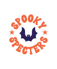 Fototapeta premium Retro Halloween SVG Design 