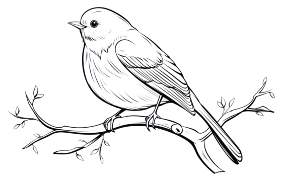 PNG Bird outline sketch drawing animal illustrated.