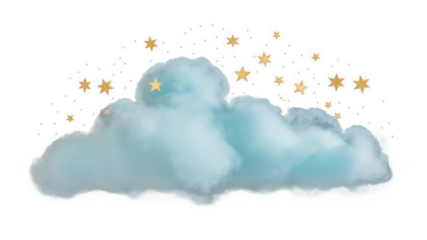 PNG Small pastel blue cloud fog astronomy galaxy nature.
