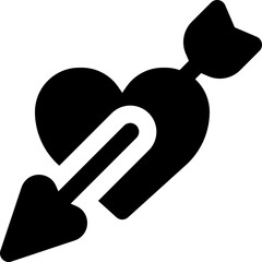 love icon. vector glyph icon for your website, mobile, presentation, and logo design.