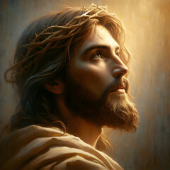 Oil Painting of Jesus Christ image