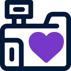 camera icon. vector  dual tone icon for your website, mobile, presentation, and logo design.