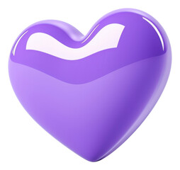 PNG Glossy purple heart illustration © Rawpixel.com