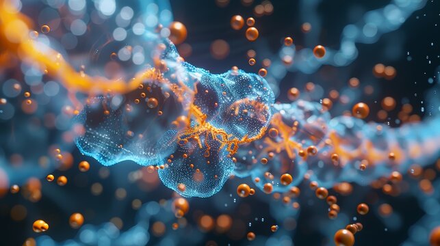 An artistic representation of an electrode material at the nanoscale, with a structured surface to enhance catalytic activity, demonstrating the advancements in electrode design fo