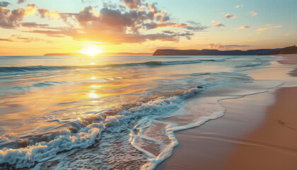 Obraz premium Serene Ocean Sunset
