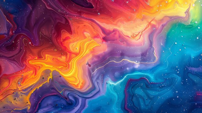 Abstract colorful swirl background. Vibrant, fluid design for modern art, graphic design, and website backgrounds.