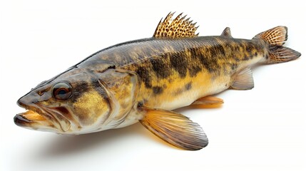 Fototapeta premium A detailed depiction of an Atlantic cod, showcasing its distinctive markings and robust structure.