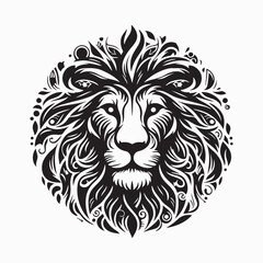 A Lion Vector Art Illustration