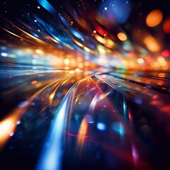 Obraz premium abstract colorful background, glow, light, blur, bokeh, motion, color, blurred effect.