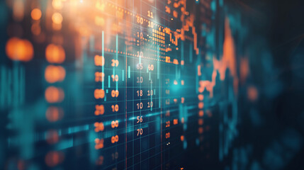 Computer screen filled with numbers