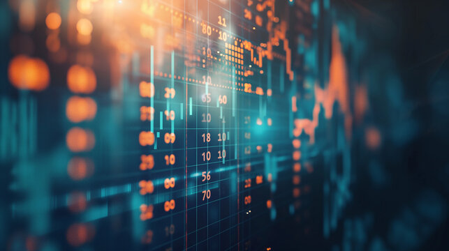 Computer screen filled with numbers