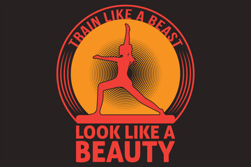 Yoga t shirt design 