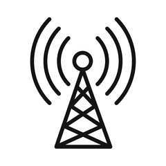 Broadcast Symbol mark in filled style