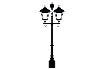 silhouette Street lamp post A.eps