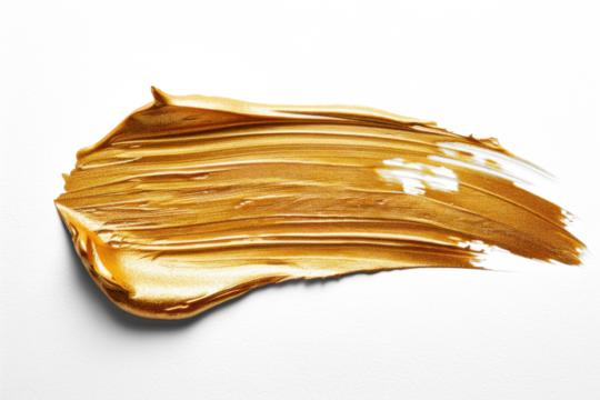 Gold Paint Brush Stroke