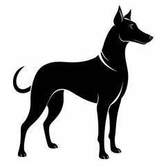 black dog vector file and  Silhouette