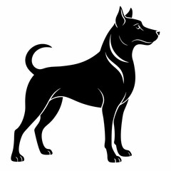 black dog vector file and  Silhouette
