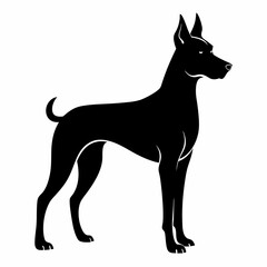 black dog vector file and  Silhouette