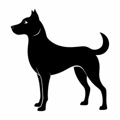 black dog vector file and  Silhouette