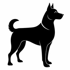 black dog vector file and  Silhouette