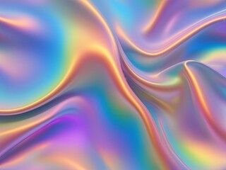 Obraz premium 3D Neon Holographic Abstract Wallpapers