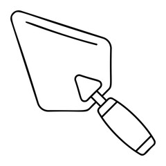 Pruning shears outline concept, secateurs or hand pruners vector icon design, Labor Day Symbol, 1st of May Sign,  International Workersstock illustration