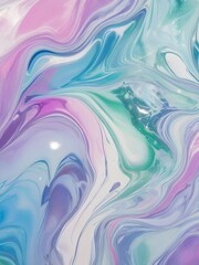 Obraz premium 3D Neon Holographic Abstract Wallpapers