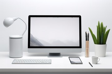 Fototapeta premium computer monitor with screen