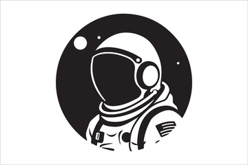 Blast Off into Space: Chic Astronaut T-Shirt Design