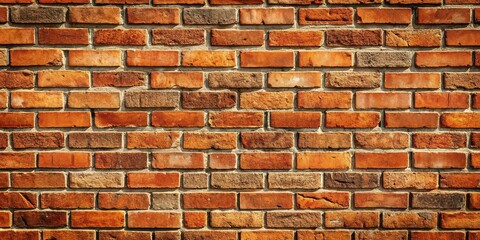 Fototapeta premium Rough brick pattern with a worn surface, brick, texture, rough, surface, worn, red, stone, construction, background