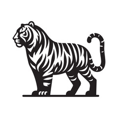 A Tiger Vector Art Illustration