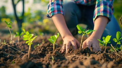 Nurturing Young Plants for a Sustainable Future: Responsible Environmental Ecology in Action