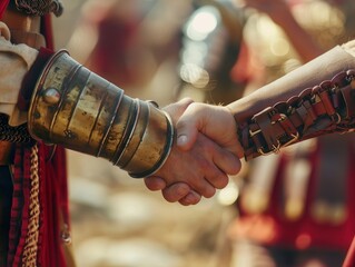 Roman handshake 