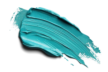 Turquoise Paint Brush Stroke