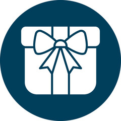 Gift  Glyph Circle Icon