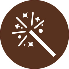 Magic Word  Glyph Circle Icon