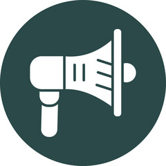 Speaker  Glyph Circle Icon
